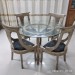 Round Glass top Dining Table